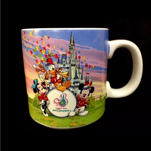 Vintage Walt Disney World Mug 20th Anniversary 20 Magical Years Mickey Cup - Picture 1 of 7